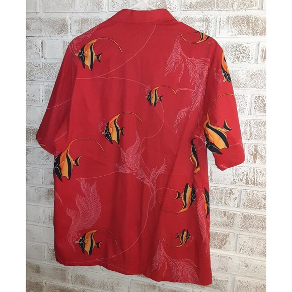 Vintage Passion Fruit Honolulu Hawaiian Shirt sz L Button up - Picture 2 of 8